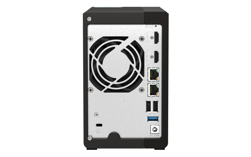 QNAP TS-253E-8G (4core 2, 6GHz, 8GB RAM, 2x SATA, 2x M.2 NVM slot, 2x HDMI 4K, 2x 2, 5GbE, 4x USB) 