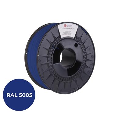 Tlačová struna (filament) C-TECH PREMIUM LINE, PETG, signálna modrá, RAL5005, 1, 75mm, 1kg