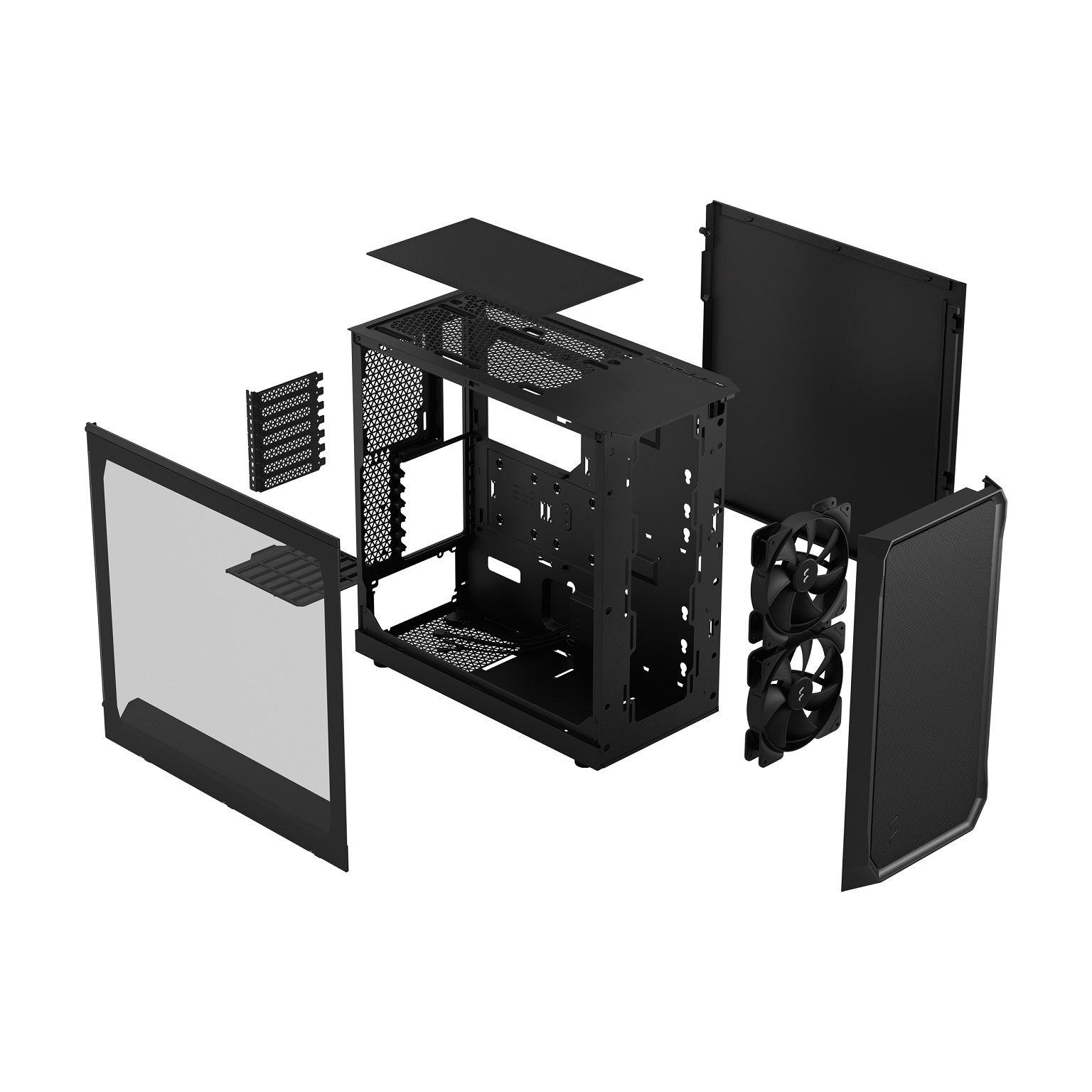 Fractal Design Focus 2 Black TG Clear Tint/ Midi Tower/ Transpar./ Čierna 