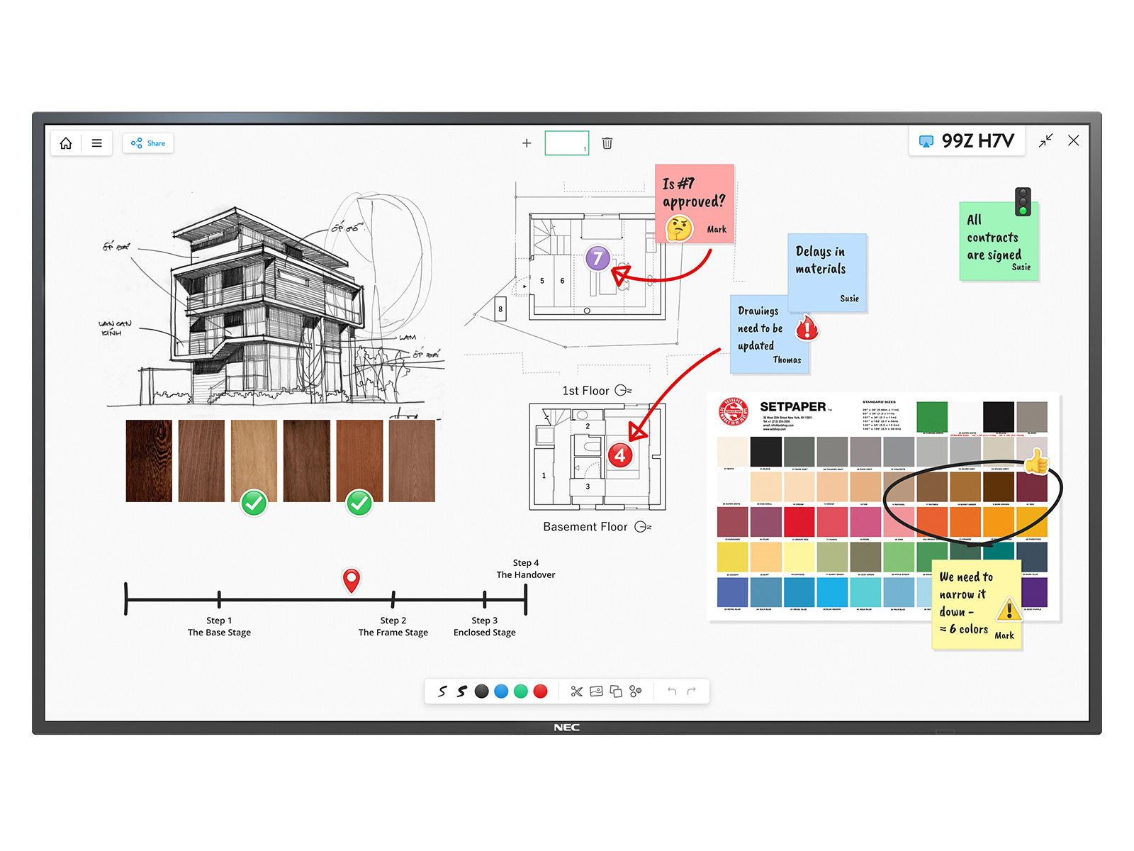 55" LED NEC M551 IGB, 3840x2160, IPS, 24/ 7, 500cd 