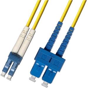 Optický patchkábel duplexný, LC-SC 9/ 125um SM, 2m, OS2