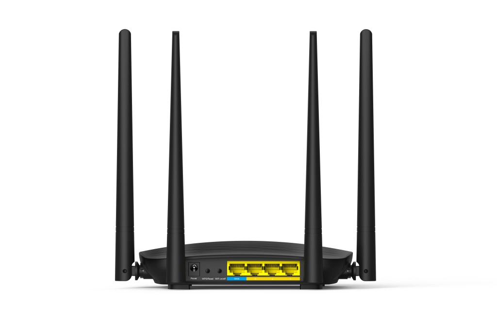 Tenda AC5 WiFi AC Router 1200Mb/ , WISP, Universal Repeater, Tenda CZ aplikácie, 4x 6dBi antény 