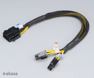 Redukcia z 8pin (M) na 8pin (2x4pin) - 30 cm