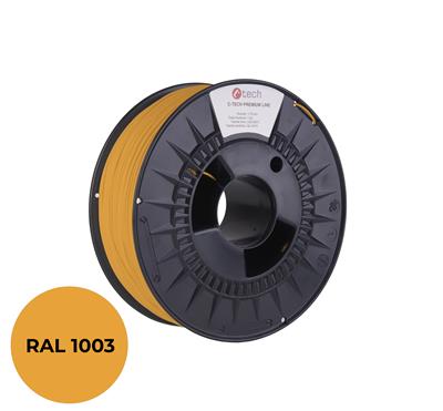 Tlačová struna (filament) C-TECH PREMIUM LINE, PLA, signálna žltá, RAL1003, 1, 75mm, 1kg