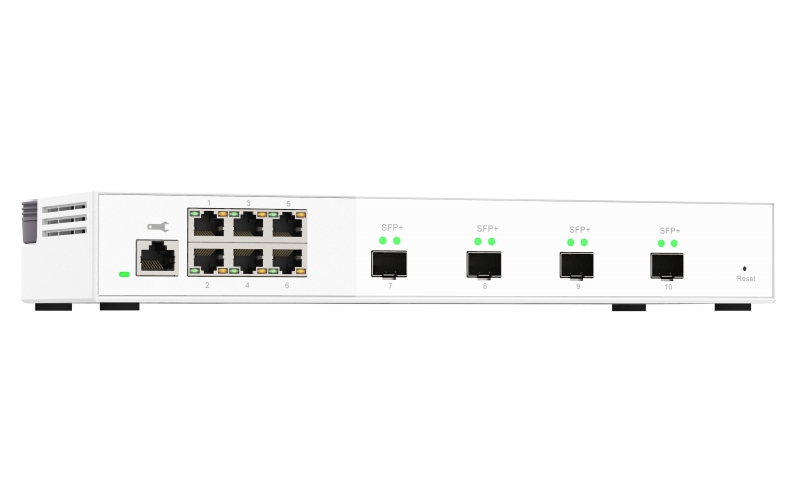 QNAP riadený switch QSW-M2106-4S (6x 2, 5GbE RJ45 a 4x 10GbE SFP+) 