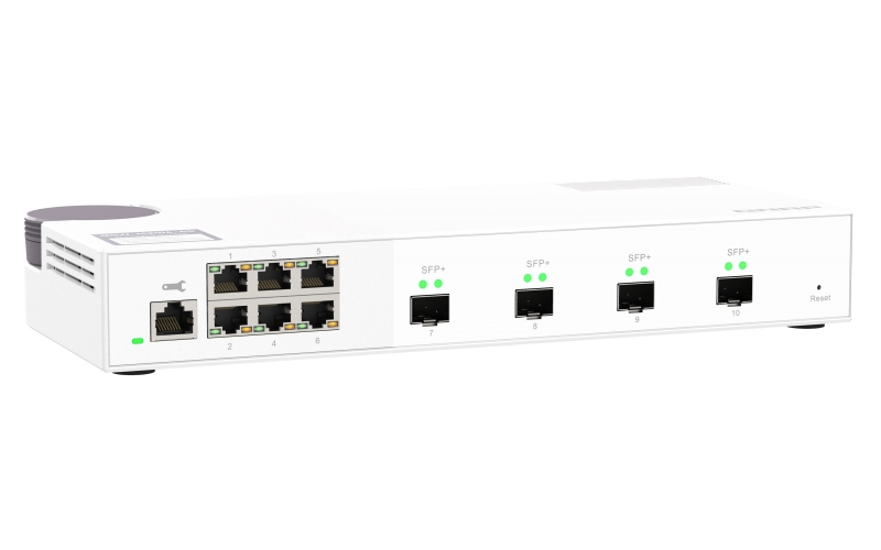 QNAP riadený switch QSW-M2106-4S (6x 2, 5GbE RJ45 a 4x 10GbE SFP+) 