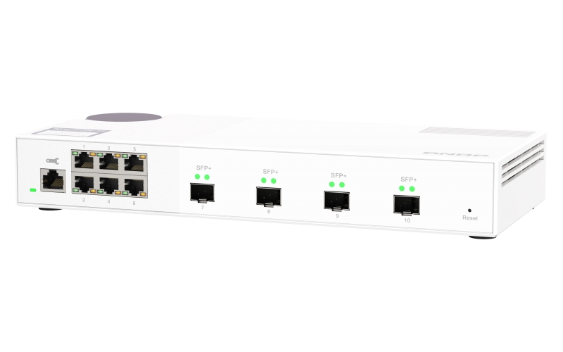 QNAP riadený switch QSW-M2106-4S (6x 2, 5GbE RJ45 a 4x 10GbE SFP+) 