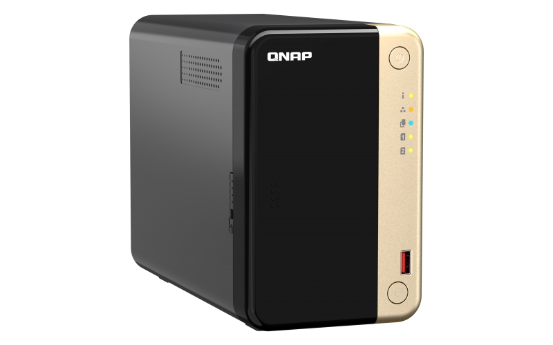 QNAP TS-264-8G (4core 2, 9 GHz, 8GB RAM, 2x SATA, 2x M.2 NVMe, 1x PCIe, 2x 2, 5GbE, 1x HDMI 4K, 4x USB) 