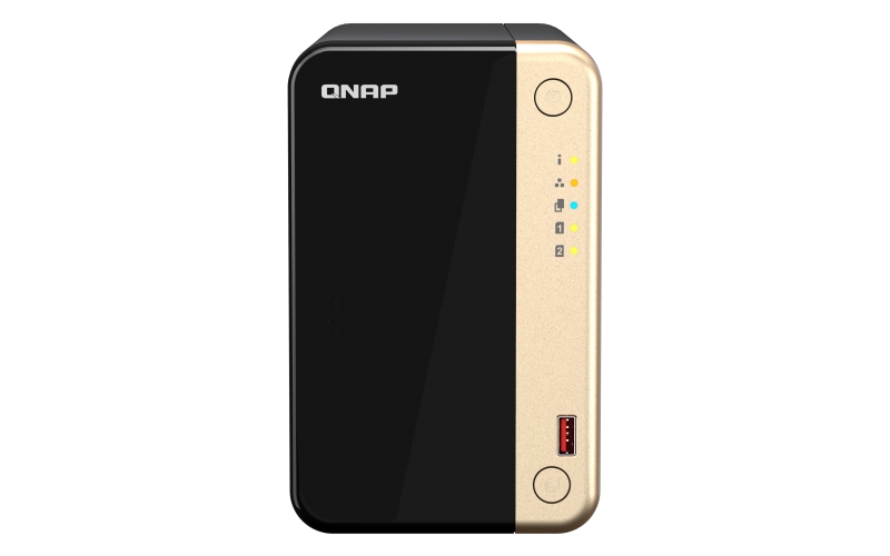 QNAP TS-264-8G (4core 2, 9 GHz, 8GB RAM, 2x SATA, 2x M.2 NVMe, 1x PCIe, 2x 2, 5GbE, 1x HDMI 4K, 4x USB)