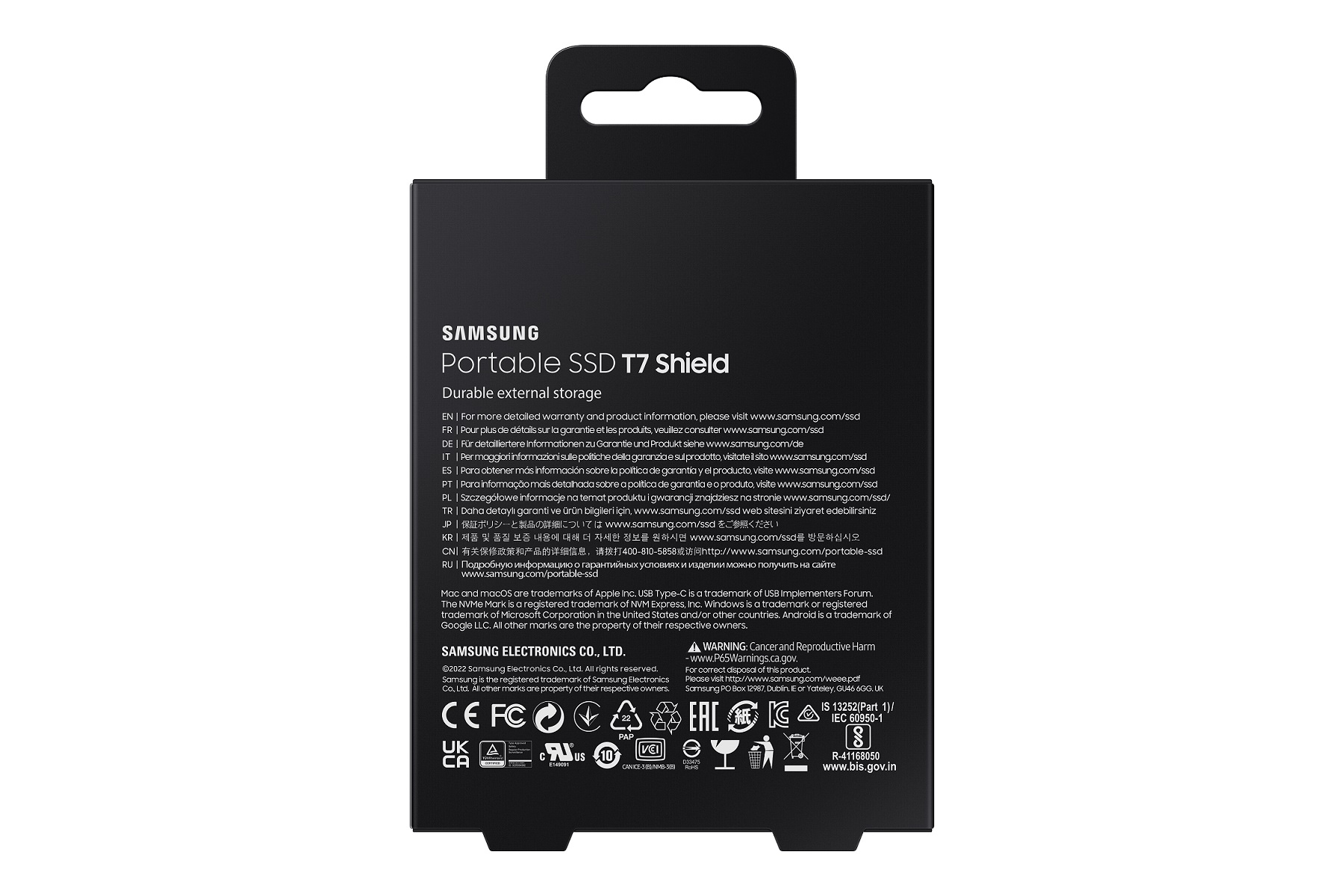 Samsung T7 Shield/ 4TB/ SSD/ Externý/ 2.5"/ Čierna/ 3R 