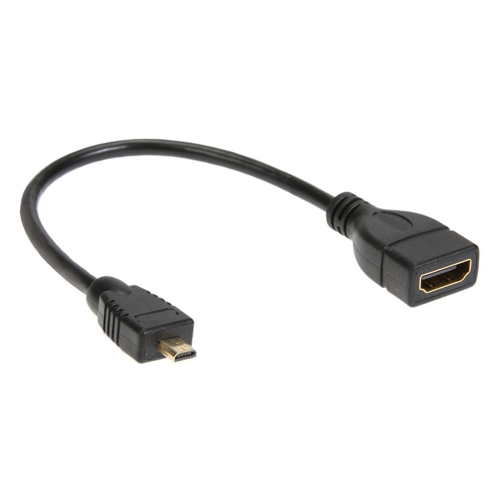 PromiumCord Flexi adaptér HDMI Typ A samica - micro HDMI Typ D samec pre ohybné zapojenie 