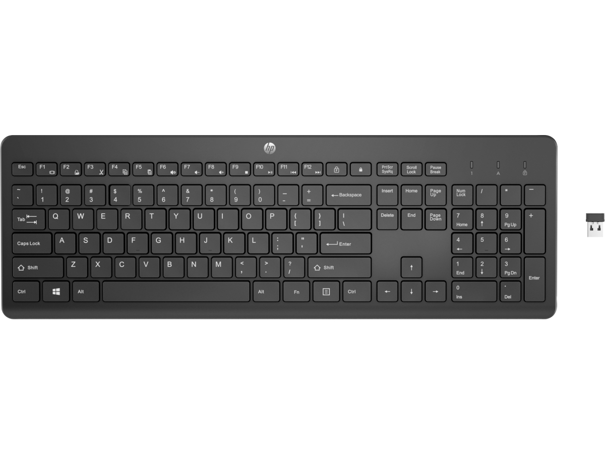 HP 230/ Bezdrôtová USB/ UK layout/ Čierna