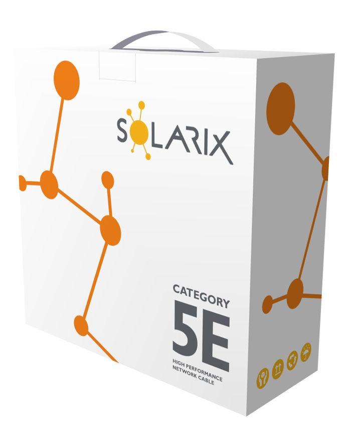 Instalační kabel Solarix CAT5E FTP PE Fca venkovní 100m/ box SXKD-5E-FTP-PE 