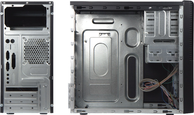 AMEI AM-C1002BR/ Micro ATX/ Čierna a červená 