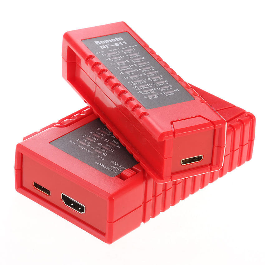 W-Star Tester káblov HDMI WSNF611RD, HDMI, 19 Led diód, test tienenia, remote modul