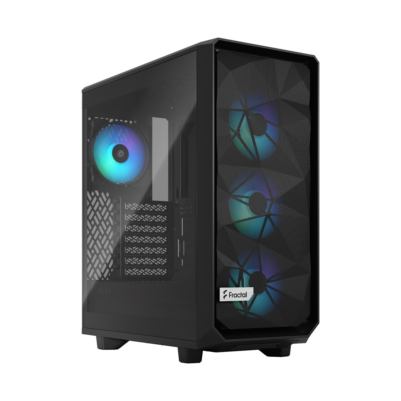 Fractal Design Meshify 2 Compact Lite RGB/ Midi Tower/ Transpar./ Čierna