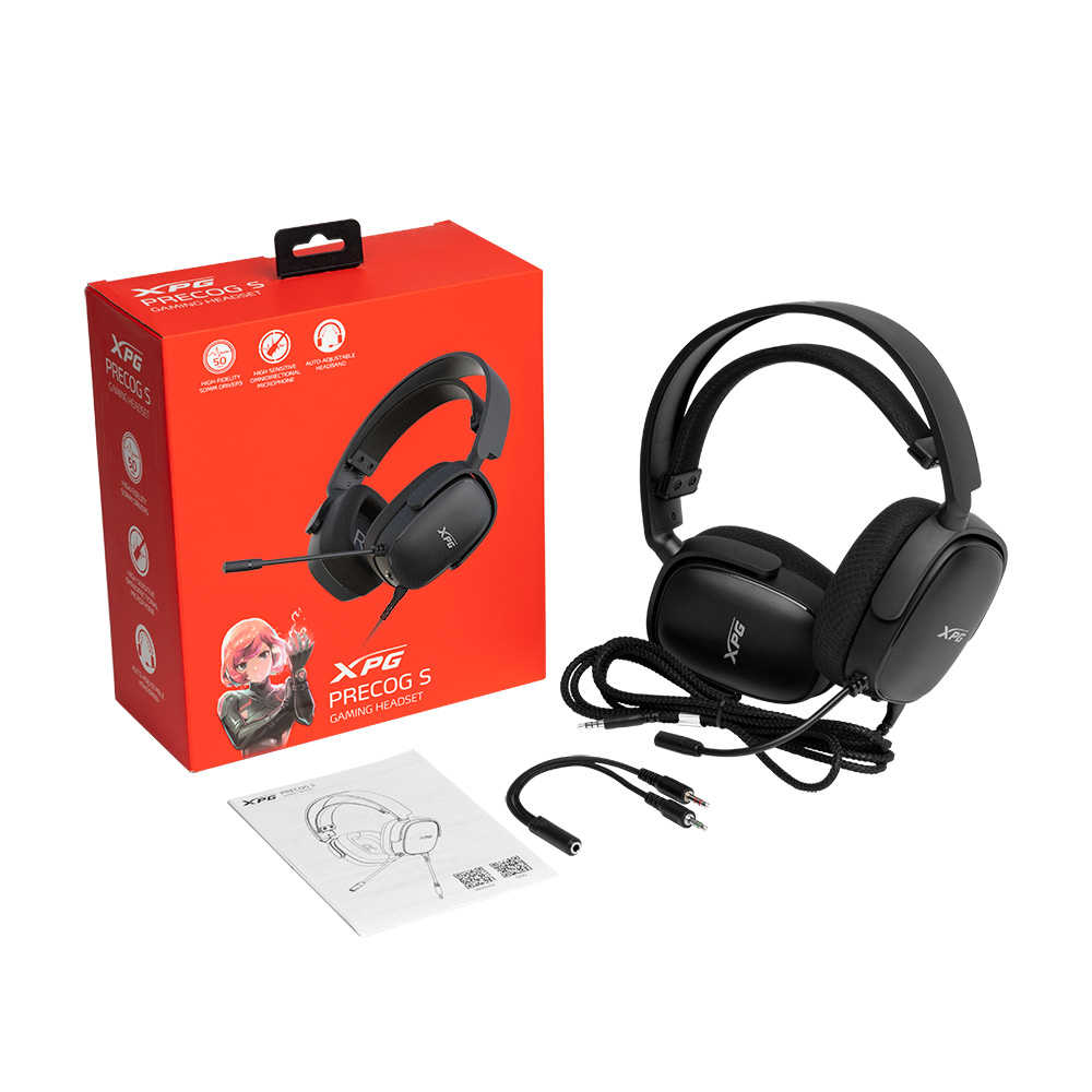 Adata XPG PRECOG S/ ANC/ Jack/ Drôt/ Čierna 