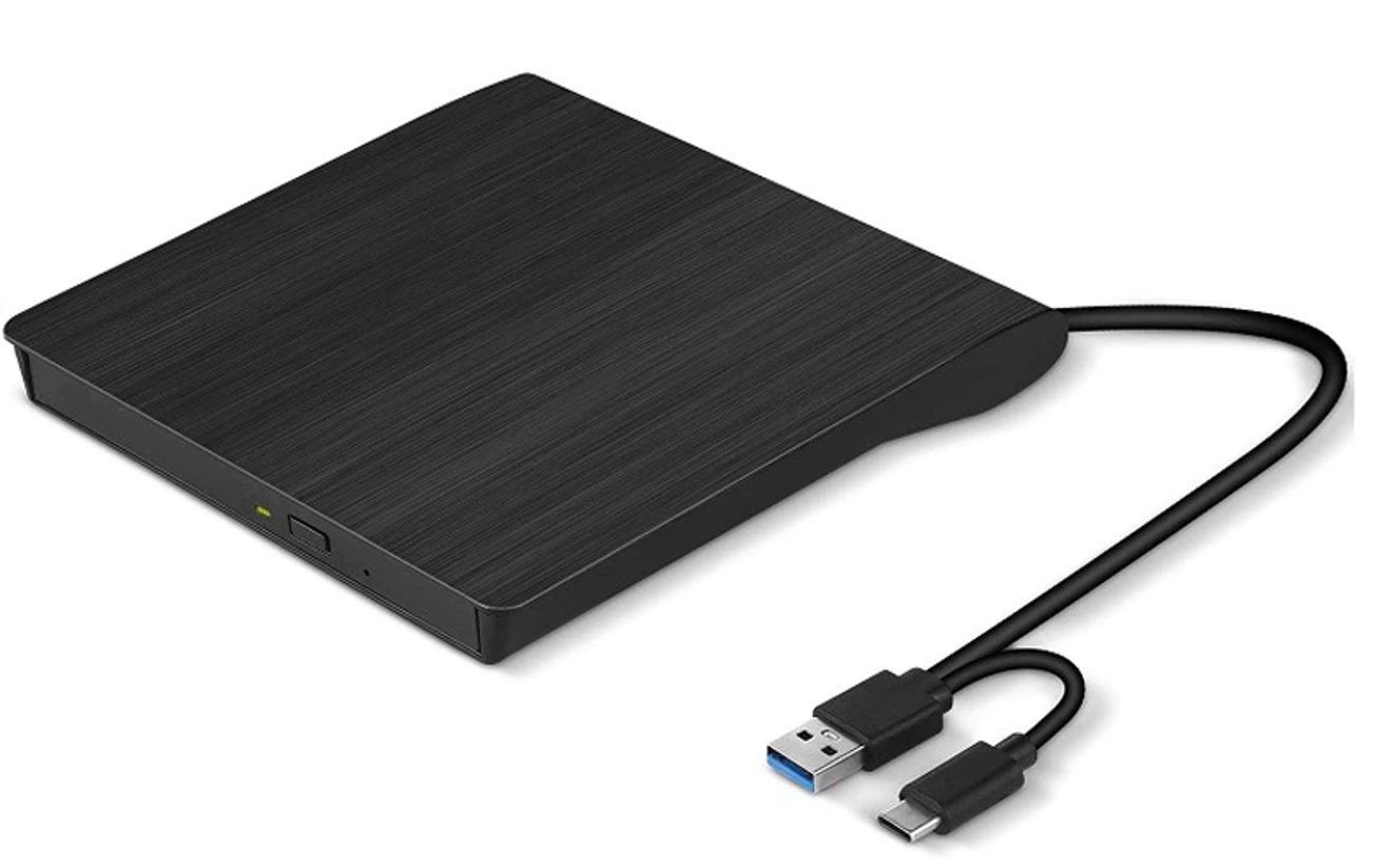 Externá DVD napaľovačka C-tech DVD-USB-AC, USB 2.0, USB A/ Type C