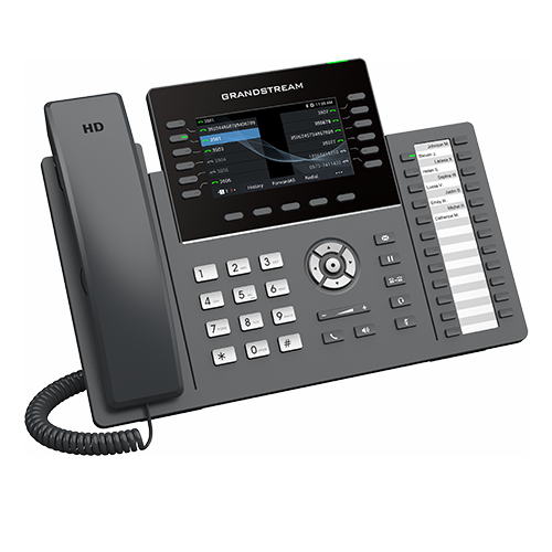 Grandstream GRP2636 SIP telefón, 4.3" TFT bar. displej, 6SIP účtov, 24 pr. hr., 2x1Gb, WiFi, BT 