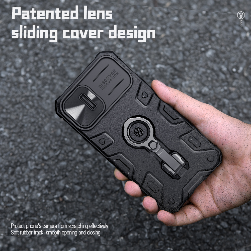Nillkin CamShield Armor PRE Magnetic Zadný Kryt pre Apple iPhone 14 Plus Black 