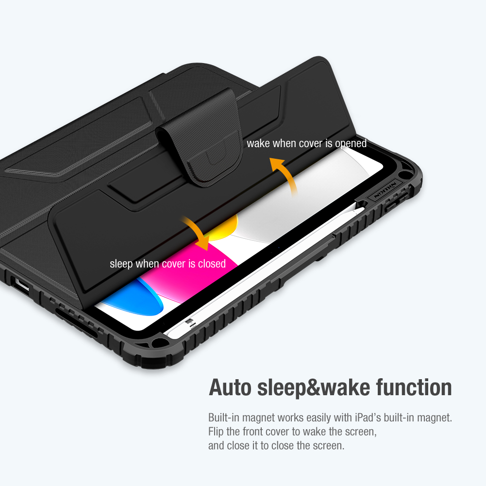 Nillkin Bumper PRO Protective Stand Case pre iPad 10.9 2022/ 24/ 11 2025 Black 