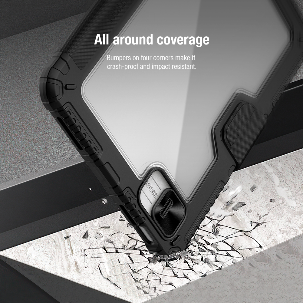 Nillkin Bumper PRO Protective Stand Case pre iPad 10.9 2022/ 24/ 11 2025 Black 