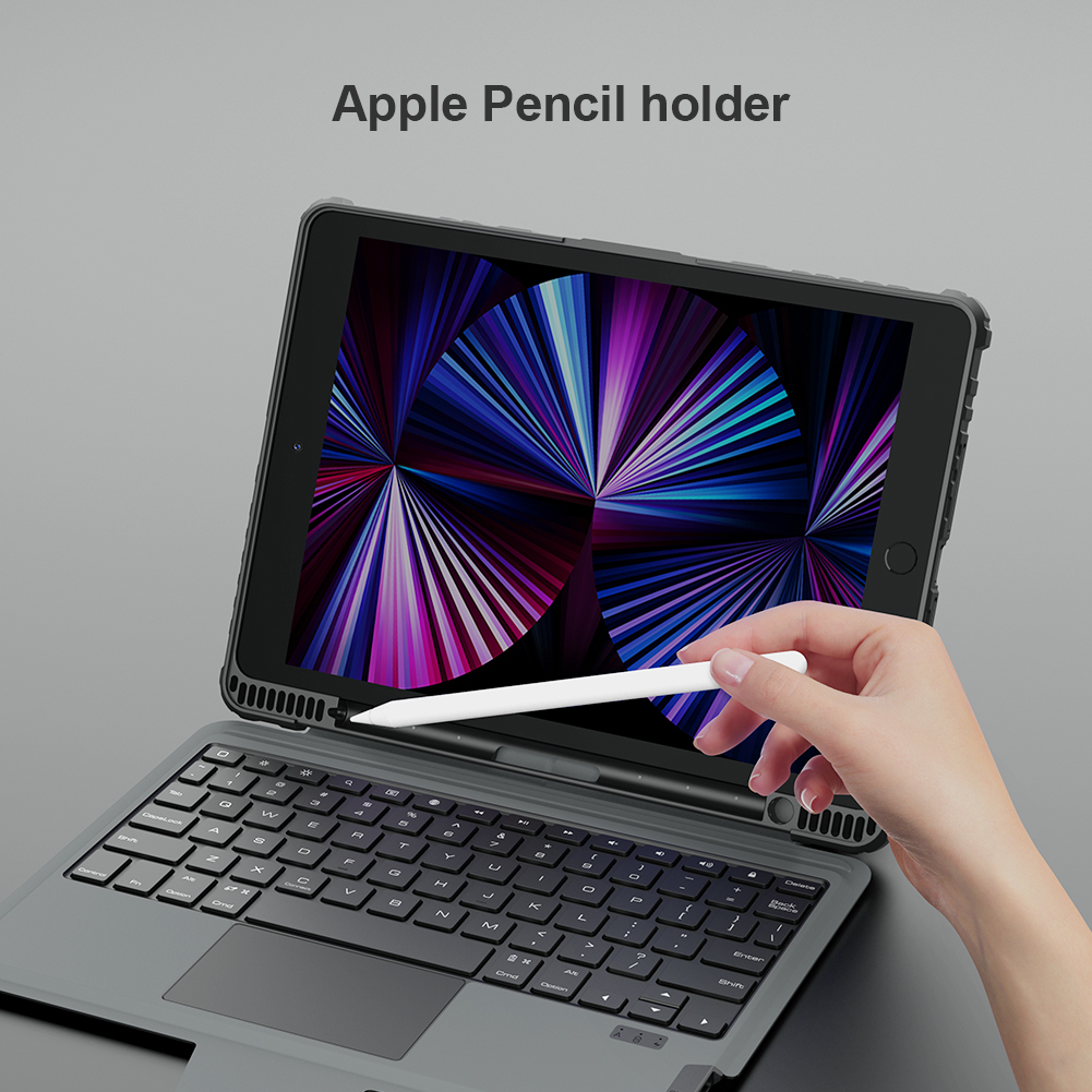 Nillkin Bumper Combo Keyboard Case pre iPad 10.2 2019/ 2020/ 2021 Black 
