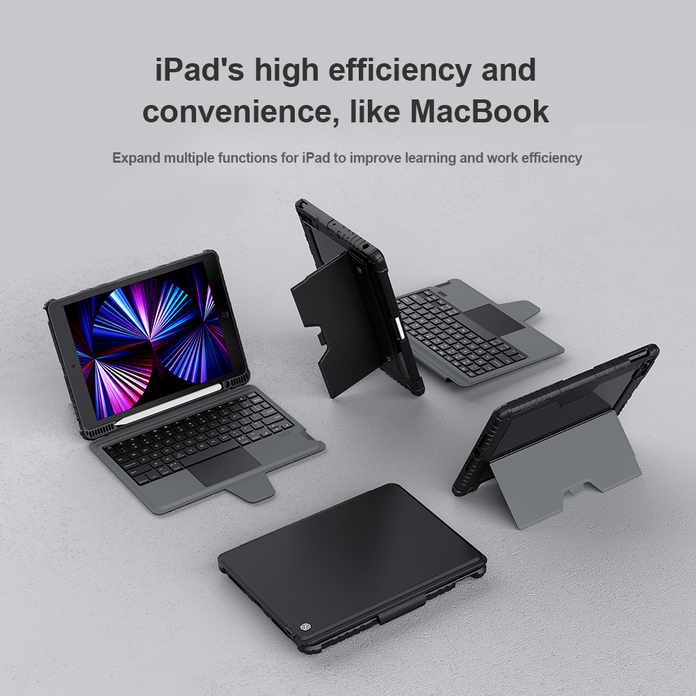 Nillkin Bumper Combo Keyboard Case pre iPad 10.2 2019/ 2020/ 2021 Black 