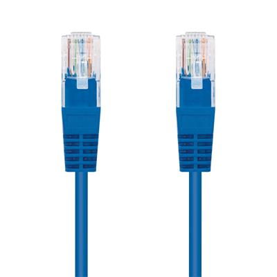Kabel C-TECH patchcord Cat5e, UTP, modrý, 0, 5m
