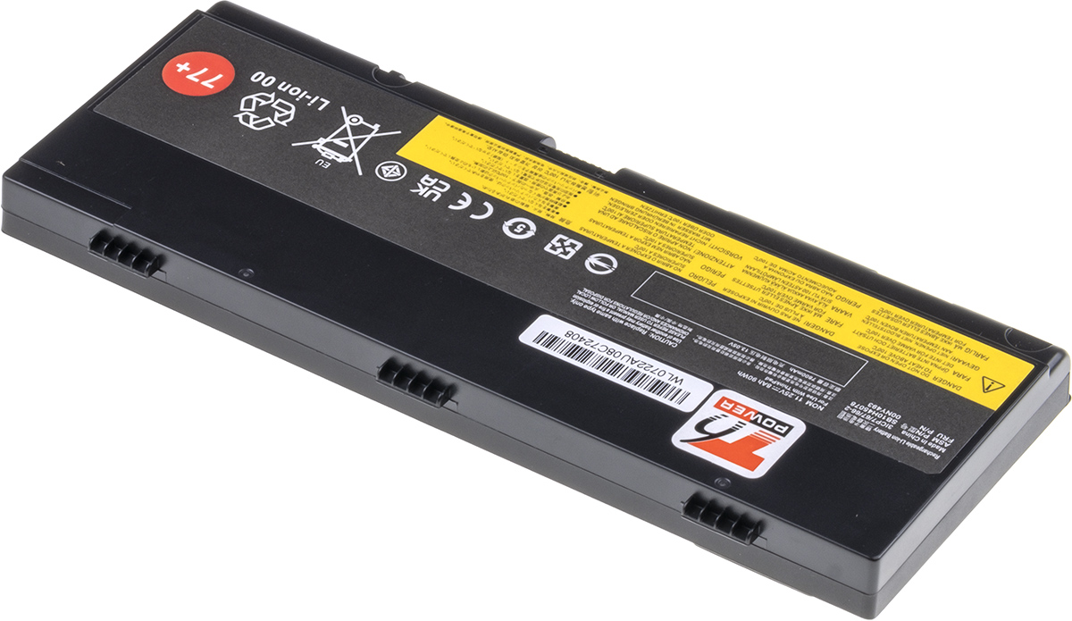Batéria T6 Power Lenovo ThinkPad P50, ThinkPad P51, 8000mAh, 90Wh, 6cell 