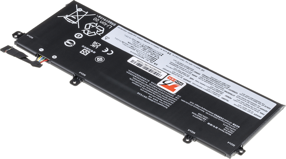 Batéria T6 Power Lenovo ThinkPad T490, T495, T14 Gen 1, P14s, P43s, 4415mAh, 51Wh, 3cell, Li-pol 