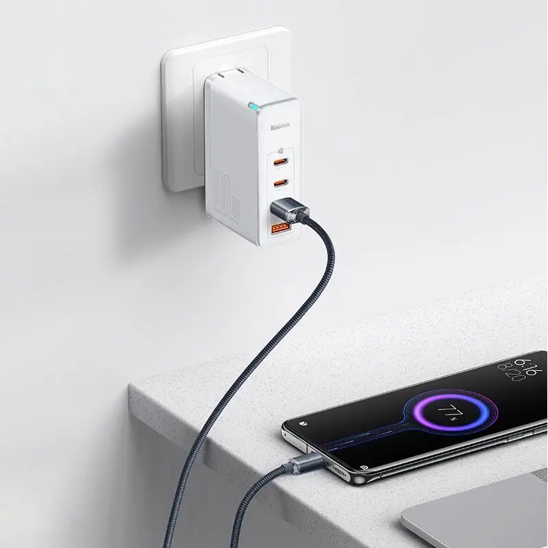 Baseus CAJY000401 Crystal Shine Series Dátový Kábel USB - USB-C 100W 1, 2m Black 