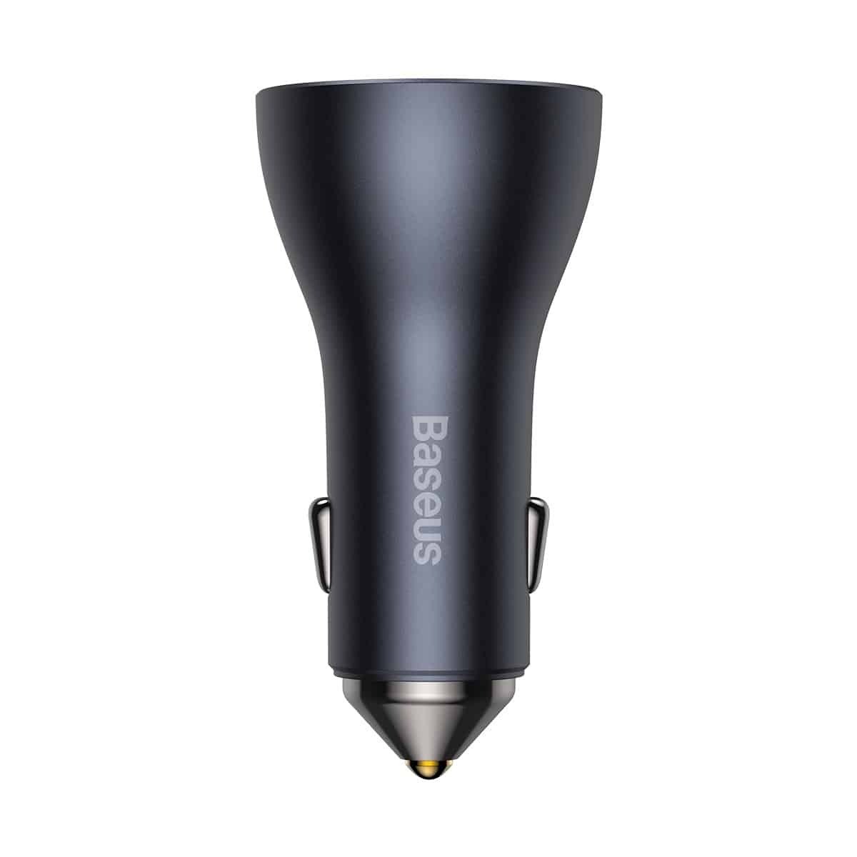 Baseus CGJP010013 Nabíjačka do Autá Triple Quick Charger USB/ USB-C/ USB-C 65W Dark Grey