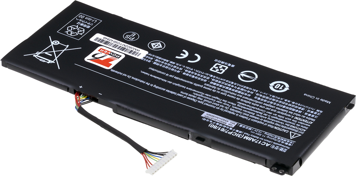 Batéria T6 Power pre Acer Spin SP314-51, SP314-52, TravelMate X314-51, 5360mAh, 61Wh, 3cell, Li-pol 