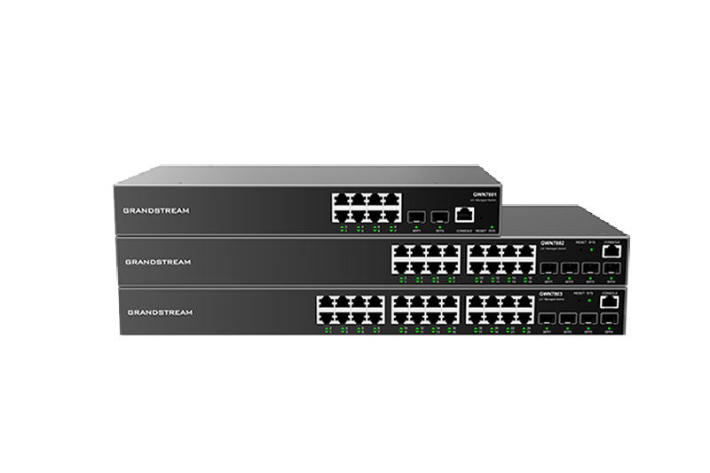 Grandstream GWN7803P L2+ Managed Network PoE Switch 24x 1Gb RJ45, 4x SFP, DHCP, QoS, VLAN 