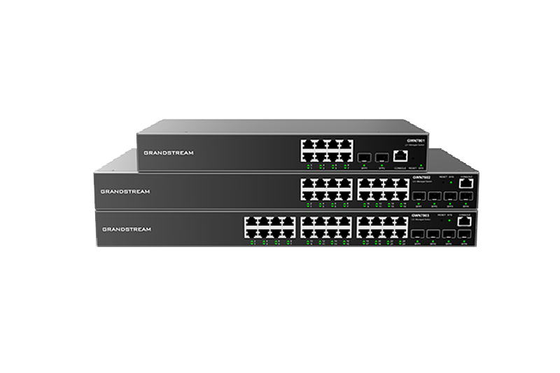 Grandstream GWN7802P Managed Network PoE Switch 16 1Gbps portů s PoE, 4 SFP porty 
