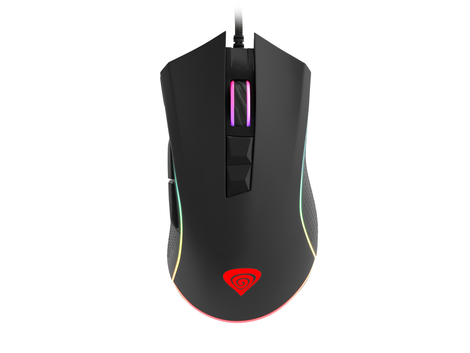 Genesis herná otpická myš KRYPTON 770/ RGB/ Herná/ Optická/ Pre pravákov/ 6 000 DPI/ Drôtová USB/ Čierna