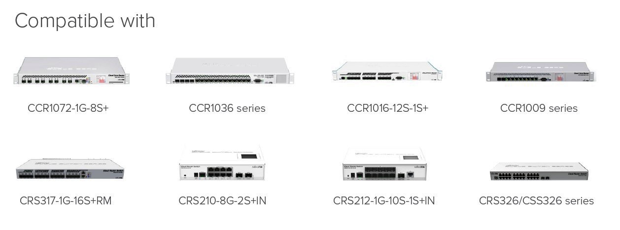 MikroTik S+RJ10 - RJ45 SFP+ metalický modul 10/ 100/ 1000M/ 2.5G/ 5G/ 10G 