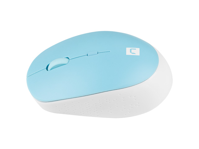 Natec optická myš HARRIER 2/ 1600 DPI/ Kancelářská/ Optická/ Bezdrátová Bluetooth/ Světle modrá 