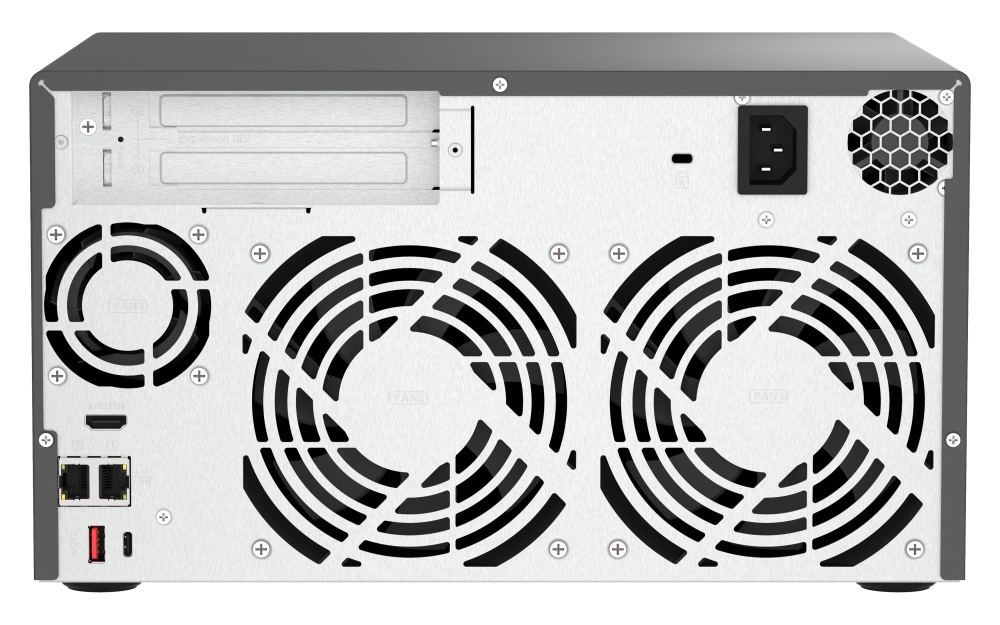 QNAP TVS-h874-i7-32G (12core (i7), ZFS, 32GB RAM, 8x SATA, 2x M.2 NVMe, 2x PCIe, 2x 2, 5GbE, HDMI 4K) 