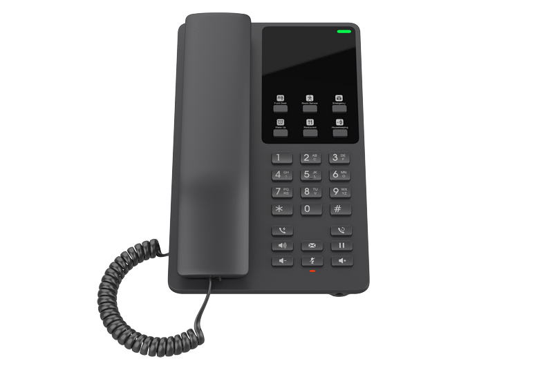 Grandstream GHP621W SIP WiFi hotelový telefón čierny 