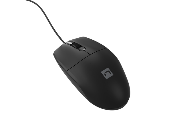 Natec optická myš RUFF 2/ 1 000 DPI/ Kancelárska/ Optická/ 1 000 DPI/ Drôtová USB/ Čierna 