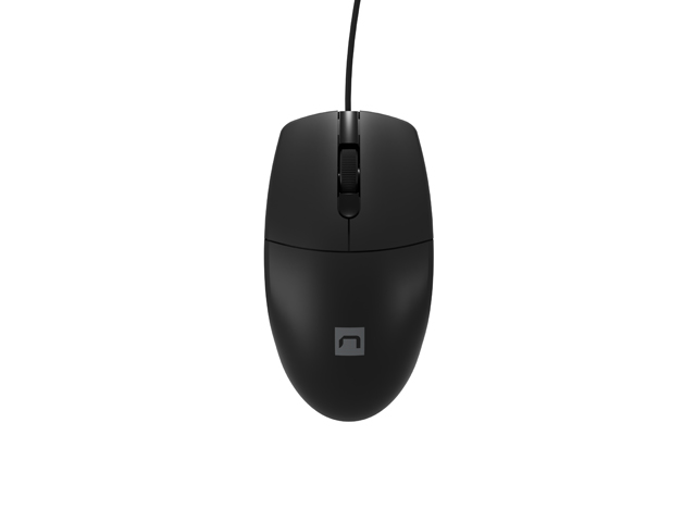 Natec optická myš RUFF 2/ 1 000 DPI/ Kancelárska/ Optická/ 1 000 DPI/ Drôtová USB/ Čierna