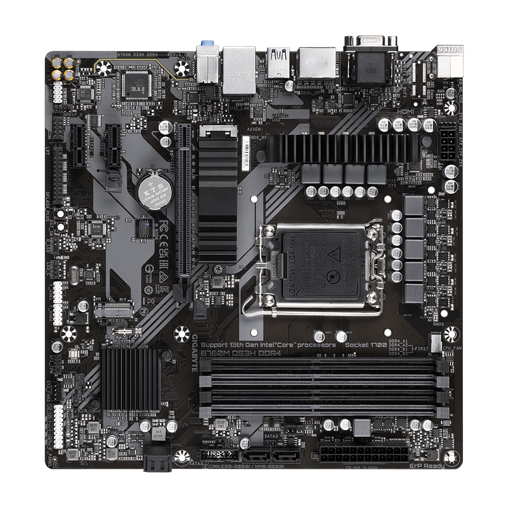 GIGABYTE B760M DS3H DDR4/ LGA 1700/ mATX 