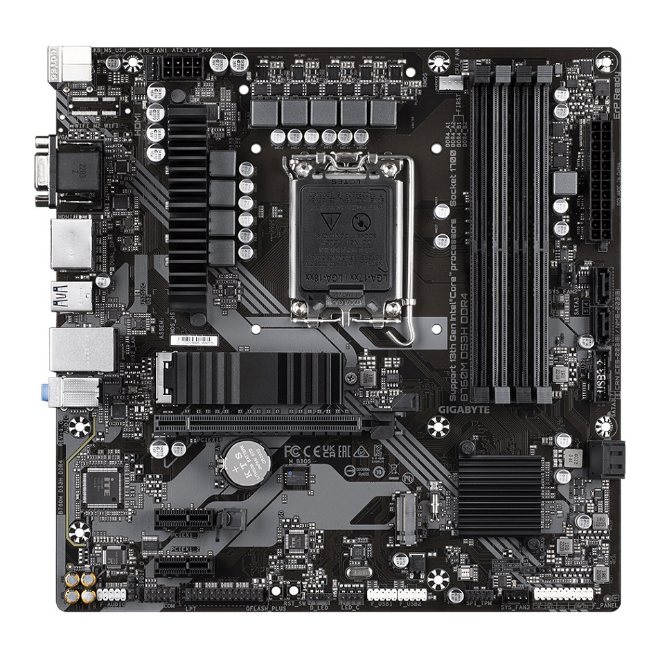 GIGABYTE B760M DS3H DDR4/ LGA 1700/ mATX