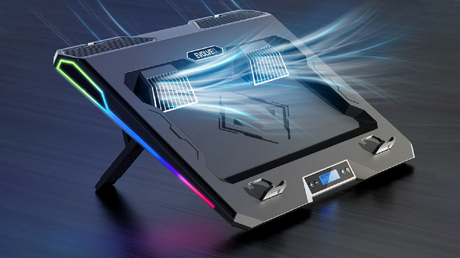 EVOLVEO Ania 10 RGB, nastaviteľný podstavec pre notebook 