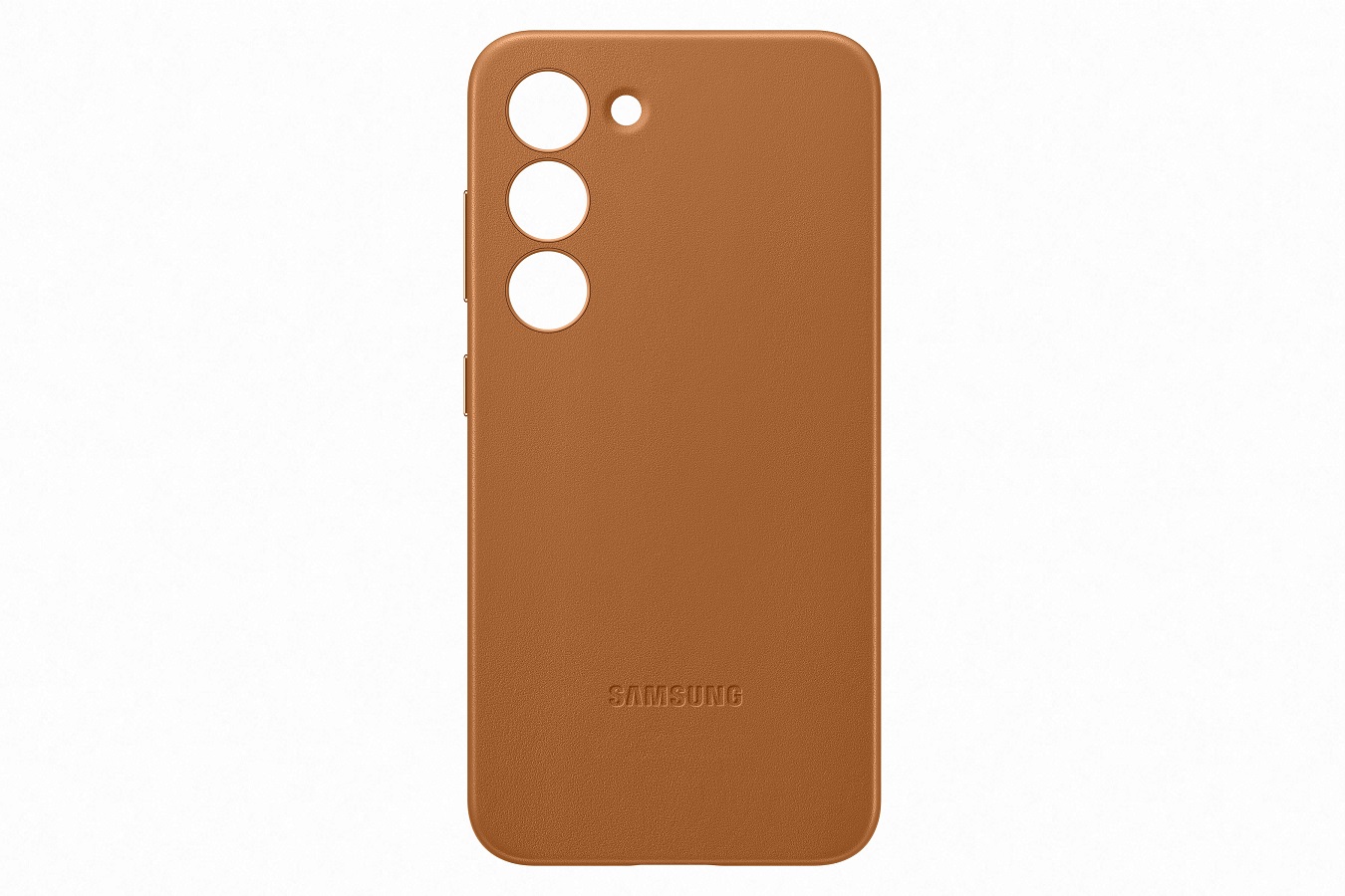 Samsung Kožený zadný kryt pre Samsung Galaxy S23+ Camel 