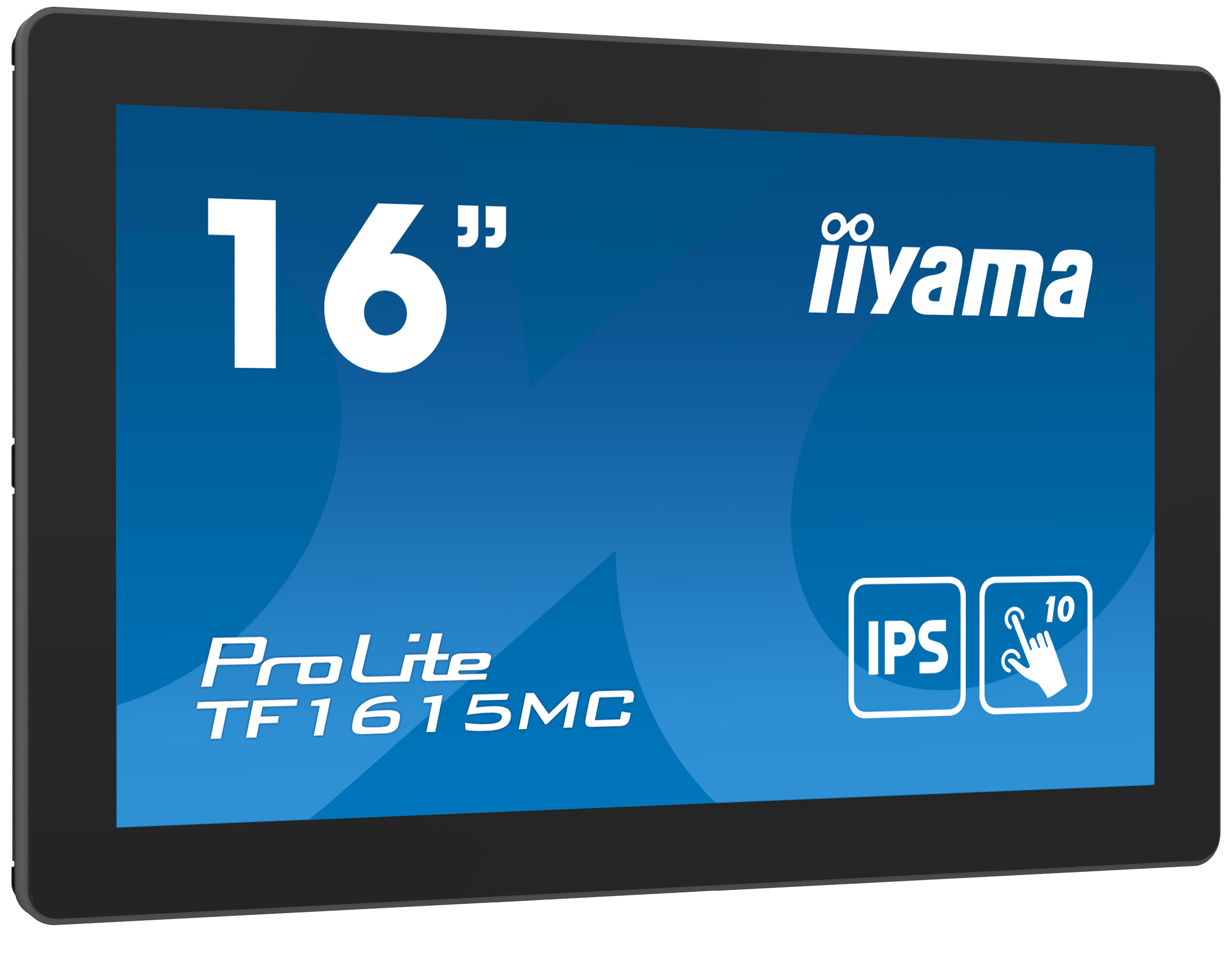 16" iiyama TF1615MC-B1: FHD, 10P, IP65, HDMI, DP, VGA 