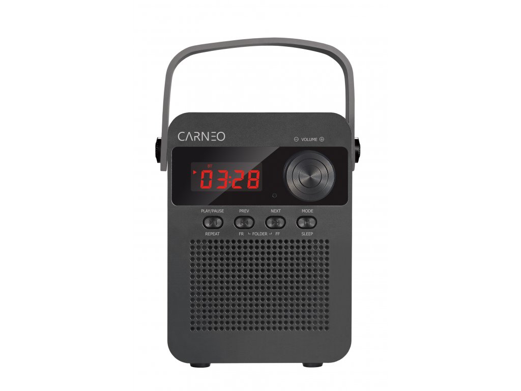 CARNEO F90 FM rádio, BT reproduktor, black/ wood 