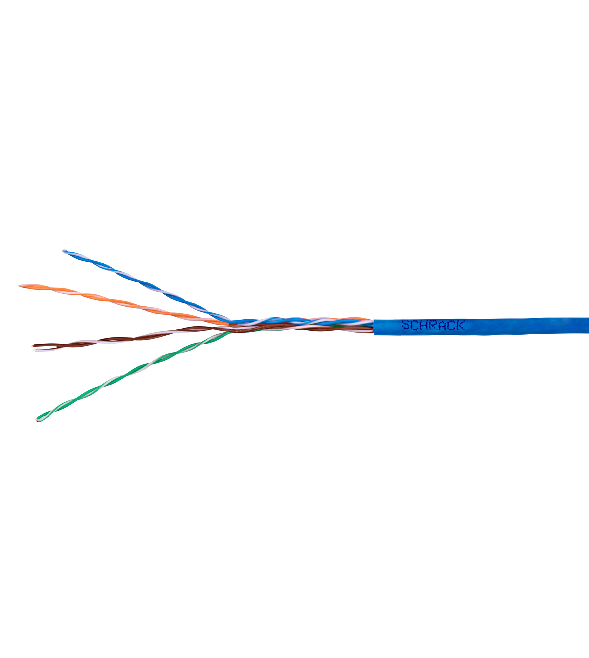 Kábel U/ UTP Cat5e AWG24 PVC Eca modrý 305m